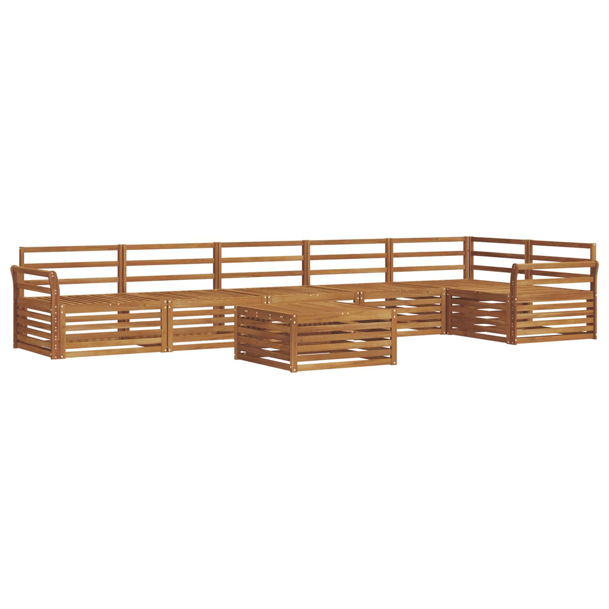 Set vanjskih sofa 7 pcs Prirodna