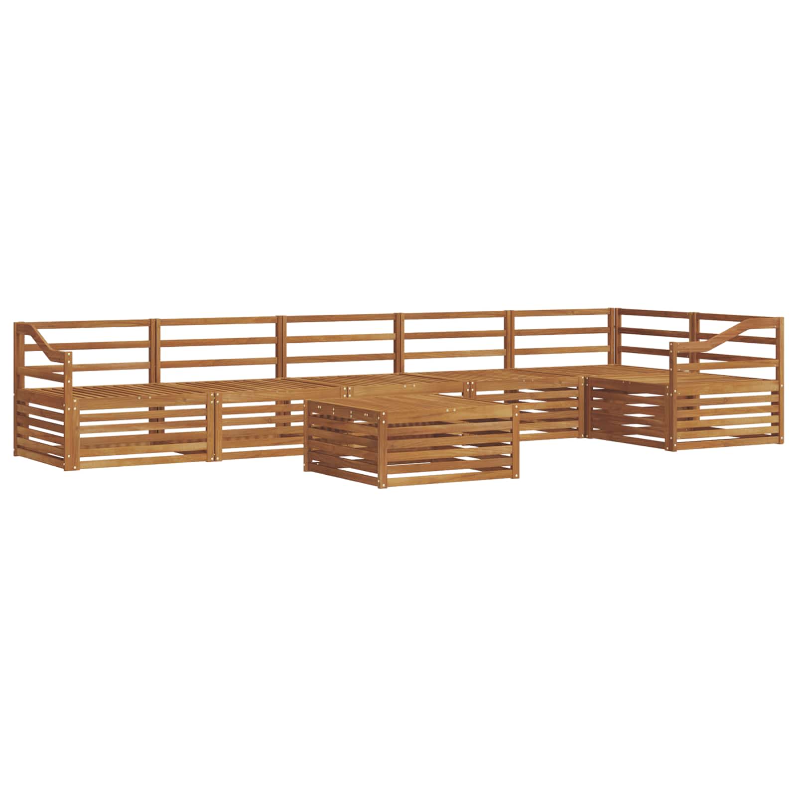 Set vanjskih sofa 7 pcs Prirodna