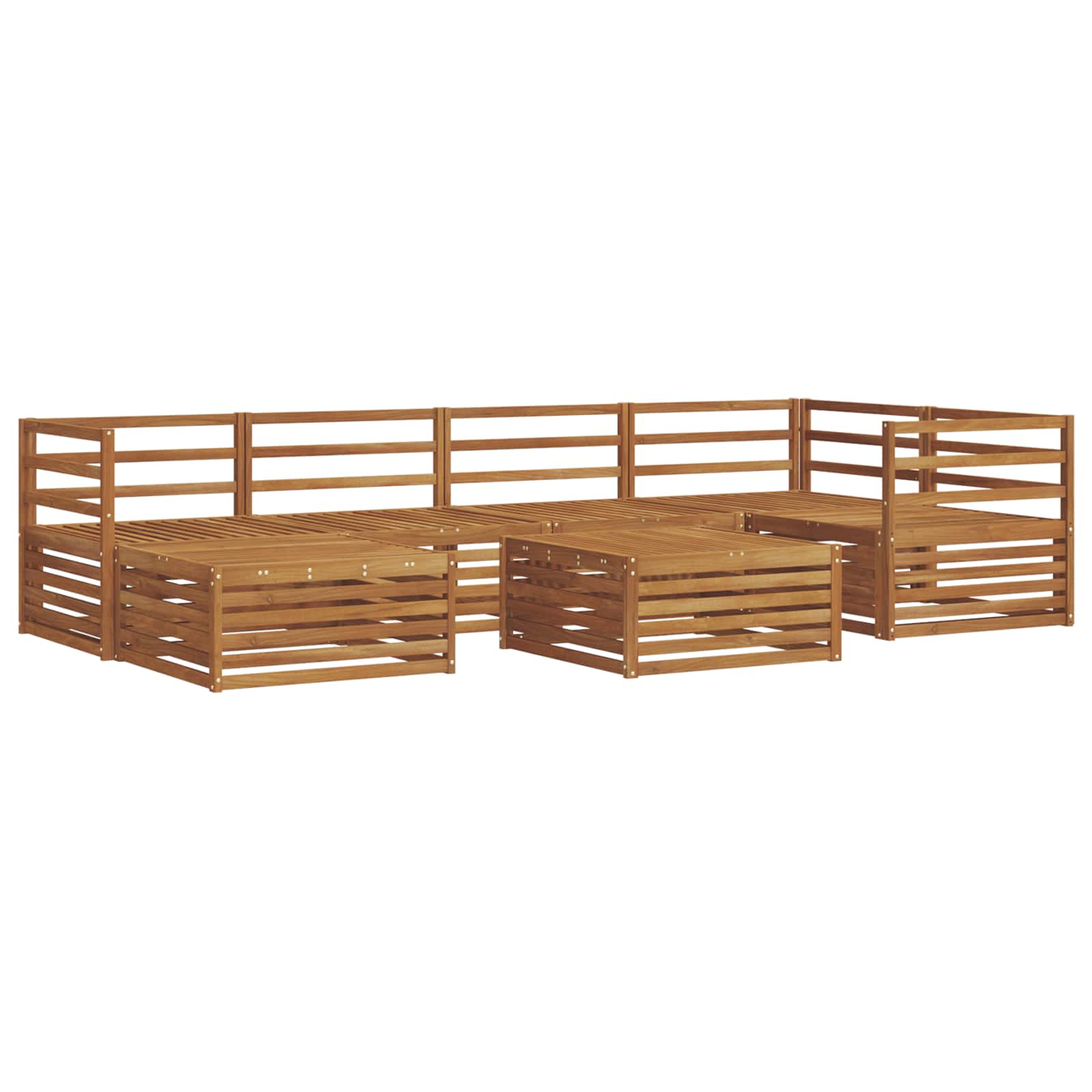 Set vanjskih sofa 7 pcs Prirodna