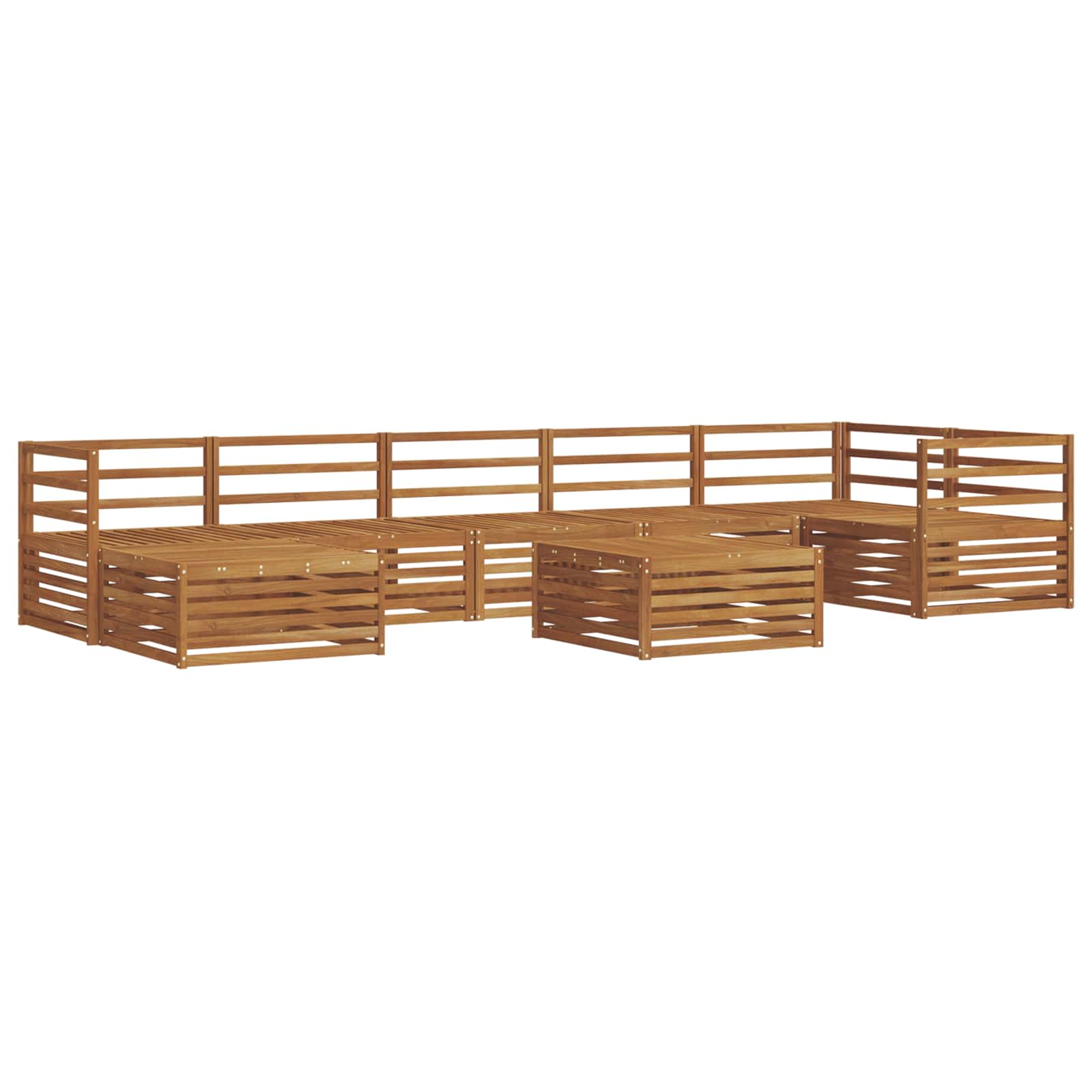 Set vanjskih sofa 8 pcs Prirodna