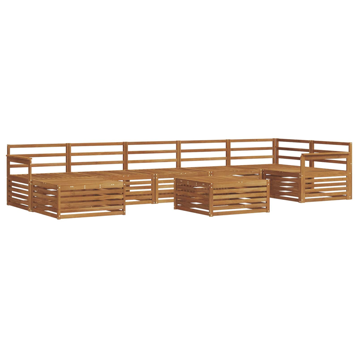 Set vanjskih sofa 8 pcs Prirodna