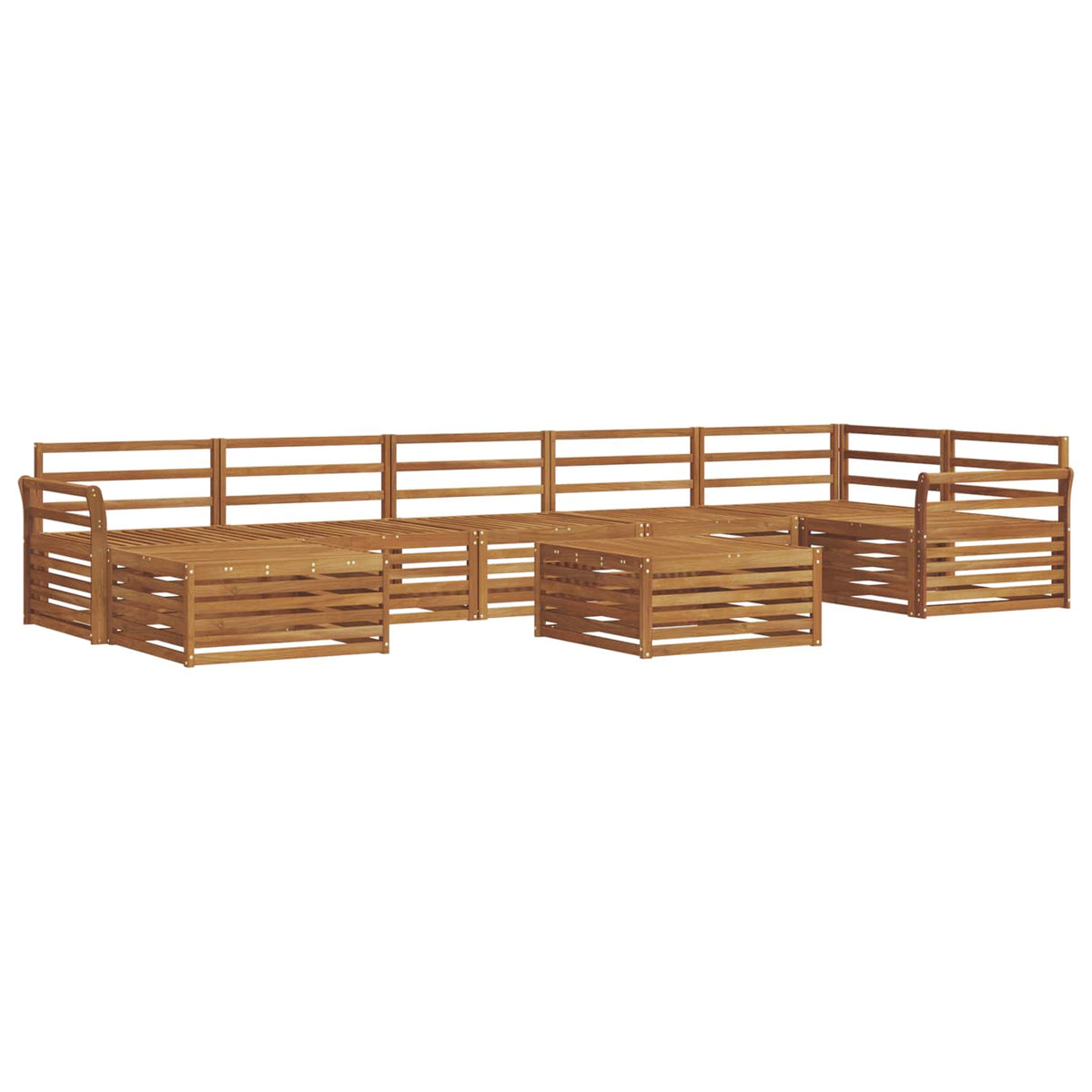 Set vanjskih sofa 8 pcs Prirodna