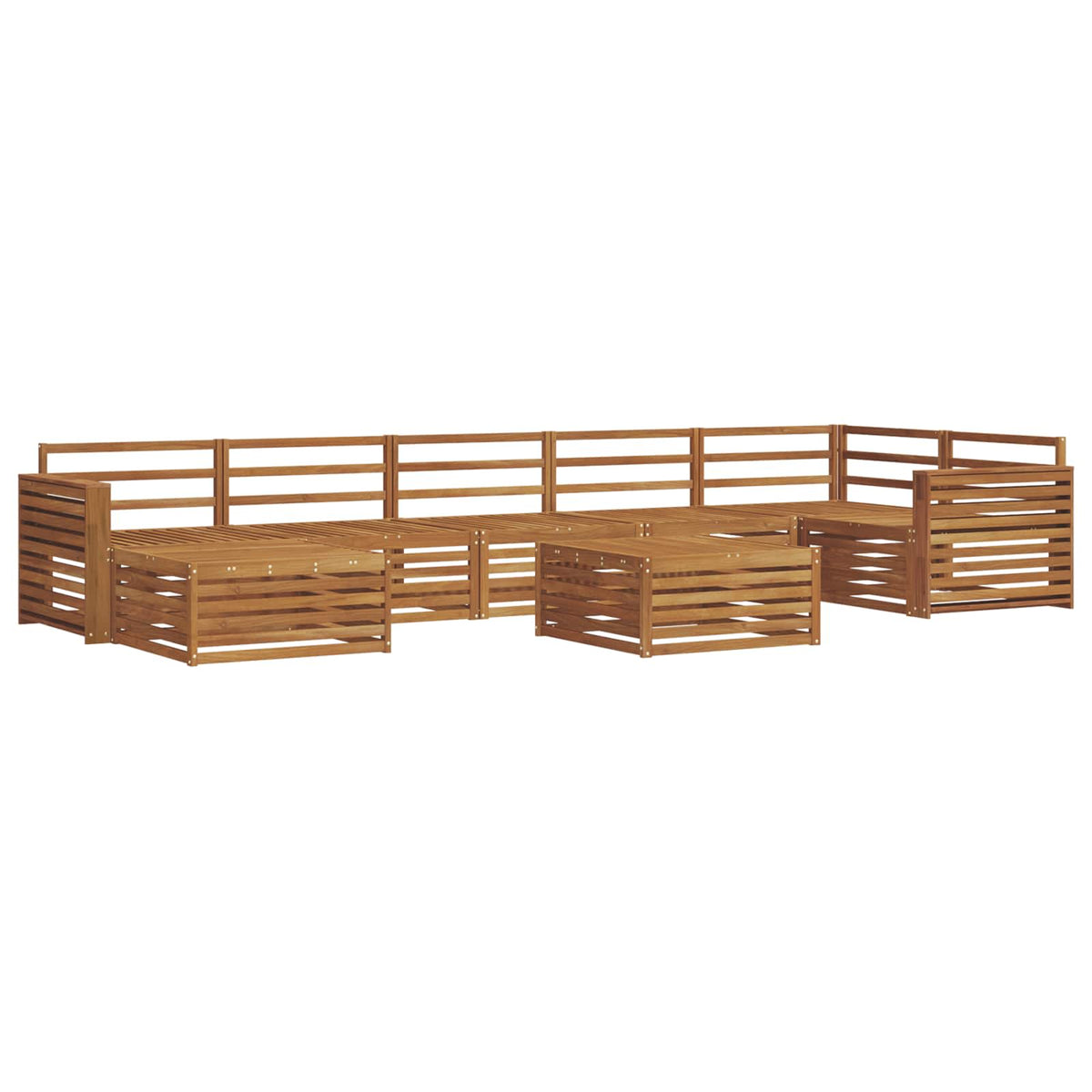 Set vanjskih sofa 8 pcs Prirodna