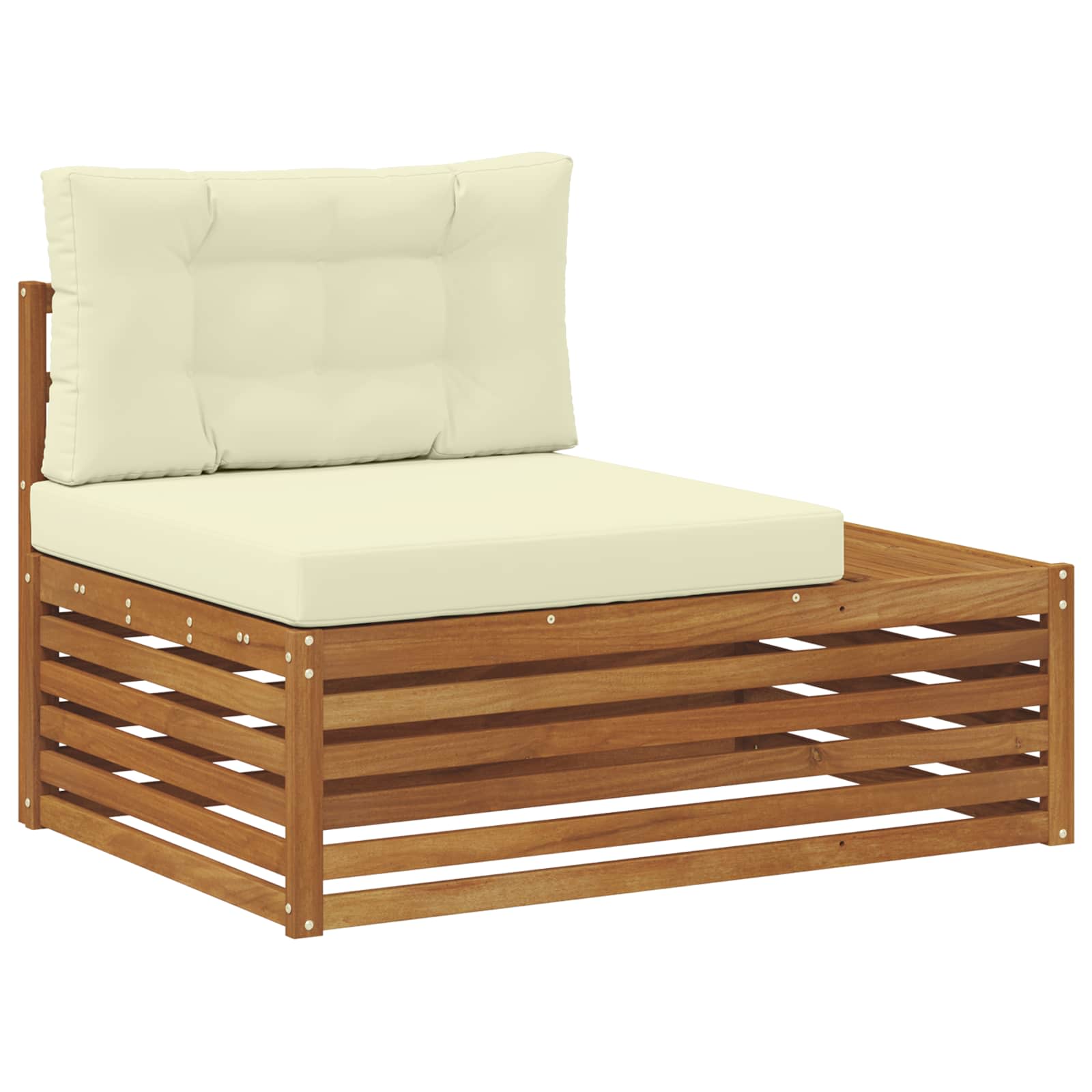 Set vanjskih sofa s jastukom 5 Komad Prirodna i krem