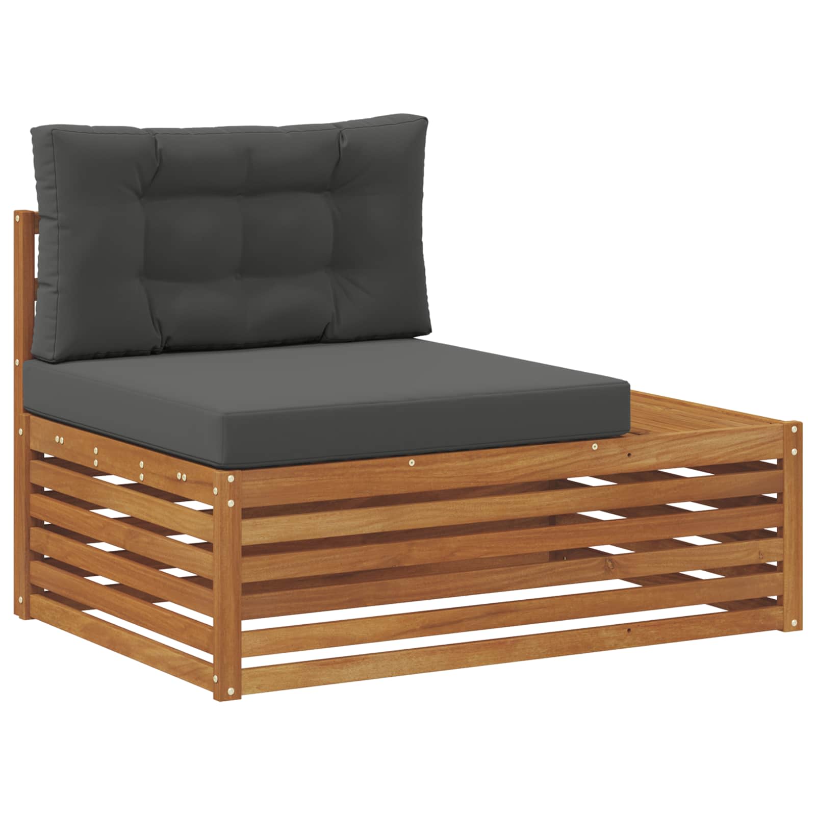 Set vanjskih sofa s jastukom 6 Komad Prirodna i antracit
