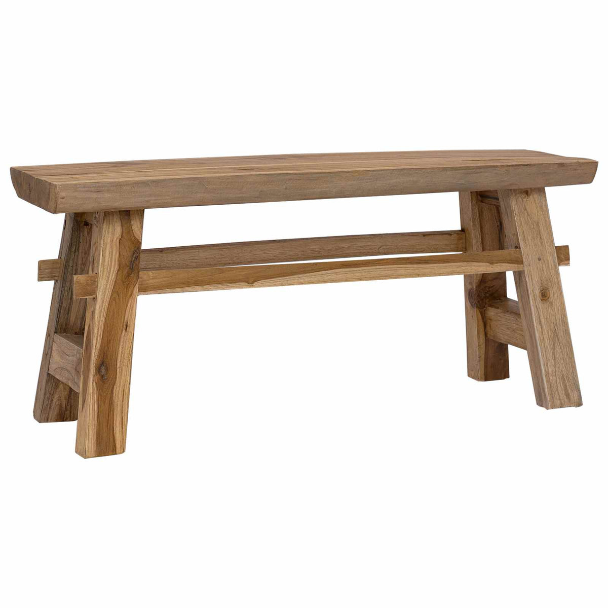 klupa Prirodna 100 x 29 x 43,5 cm Čvrsto teak drvo