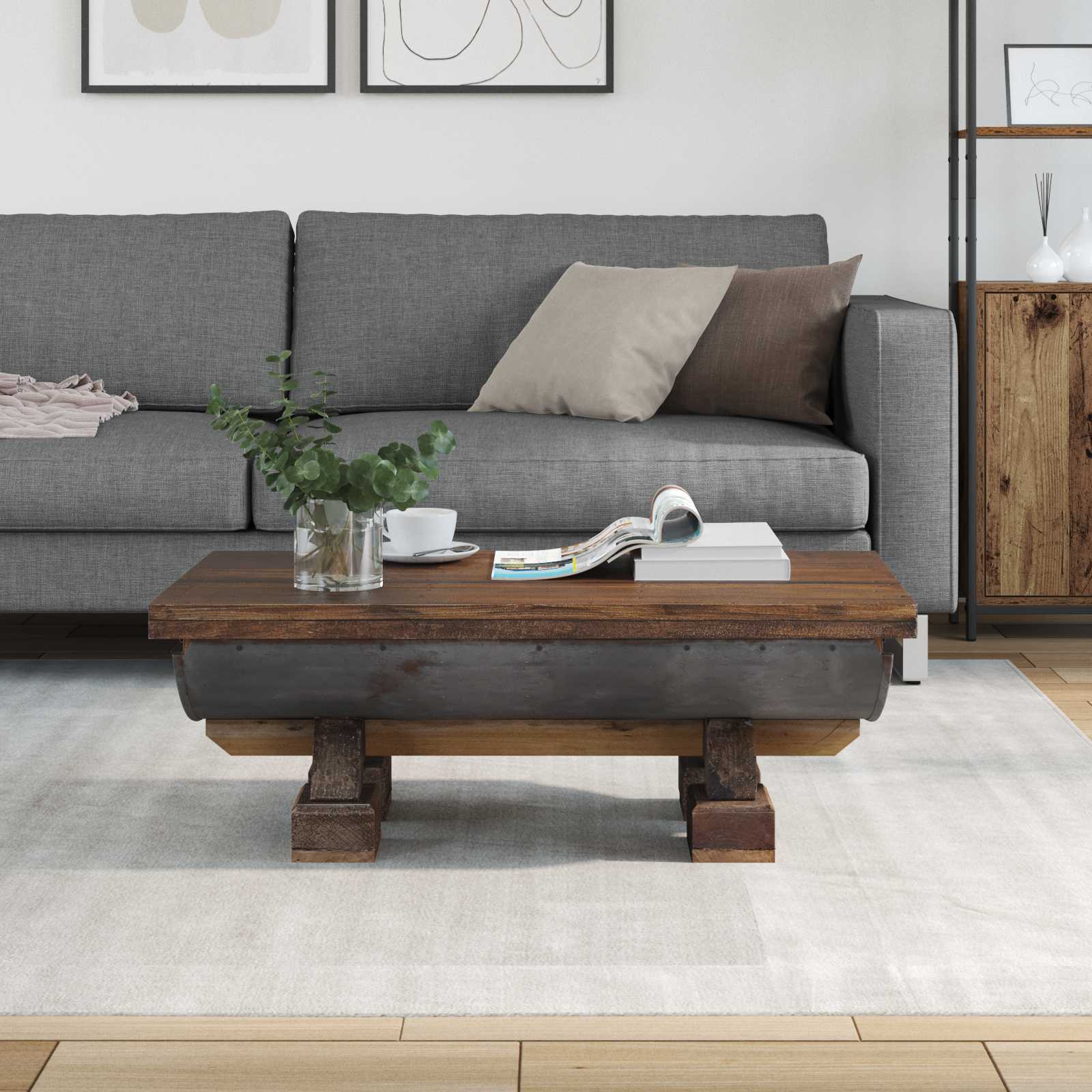 Kava Stol Prirodna 90 x 50 x 35 cm boja drva