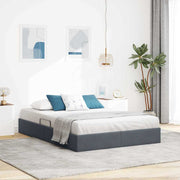 Krevet s od storage s pohranom Tamnosiva 153 x 203 cm Baršun