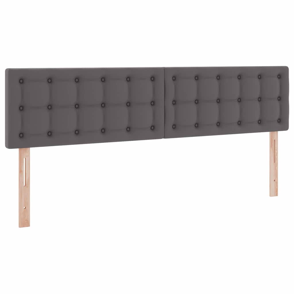 Krevet s madracem i skladištem Siva 180 x 200 cm Lažna koža