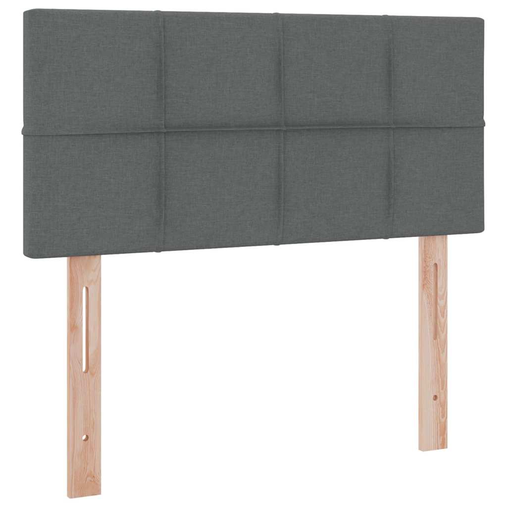 Krevet s madracem i skladištem Tamno siva 90 x 190 cm