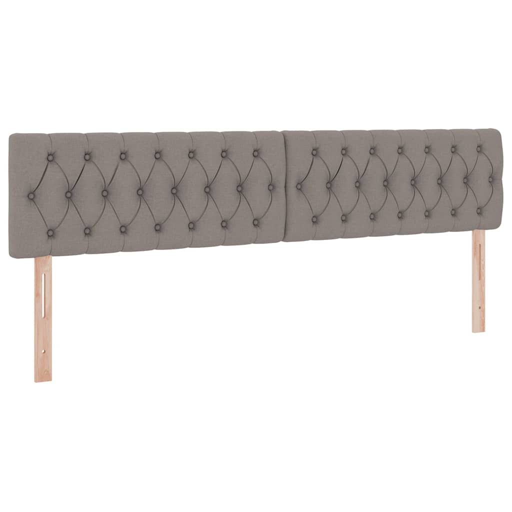 Krevet s madracem i skladištem Sivo-smeđa 200 x 200 cm Baršun