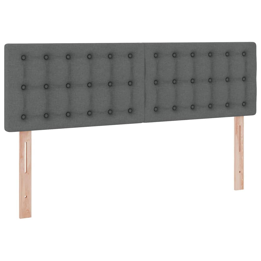 Krevet s madracem i skladištem Tamno siva 140 x 190 cm
