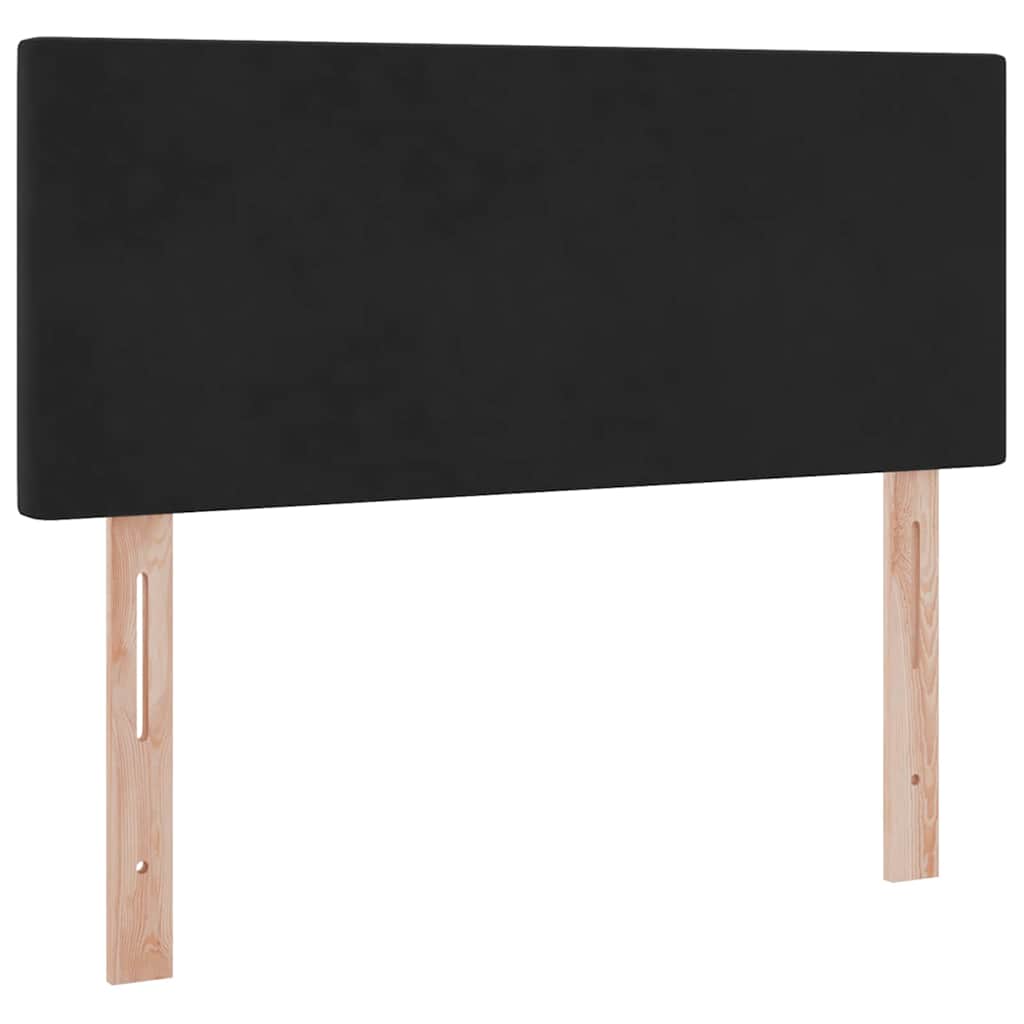 Krevet s od storage s madracem Crna 120 x 200 cm Baršun