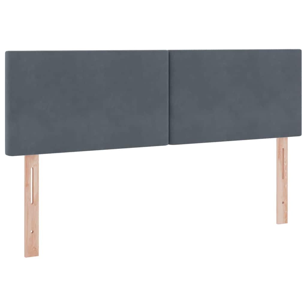 Krevet s od storage s madracem Tamno siva 140 x 190 cm Baršun