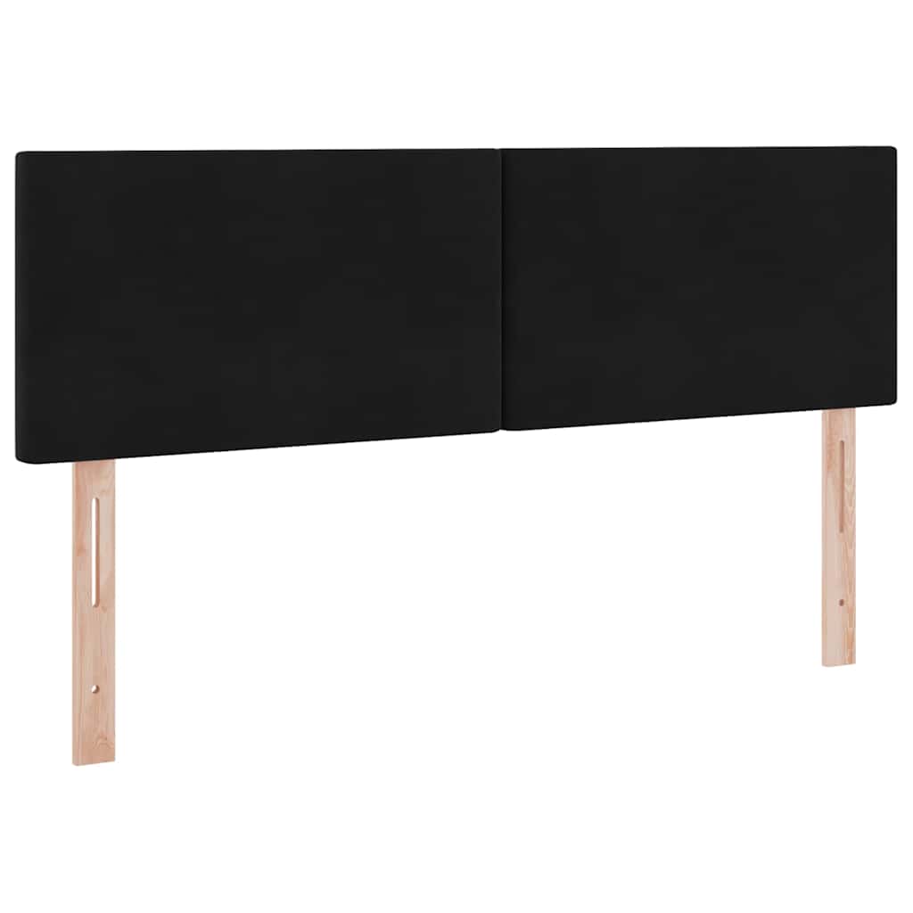 Krevet s od storage s madracem Crna 140 x 190 cm Baršun