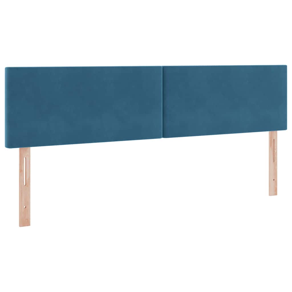 Krevet s od storage s madracem Tamno plava 160 x 200 cm Baršun