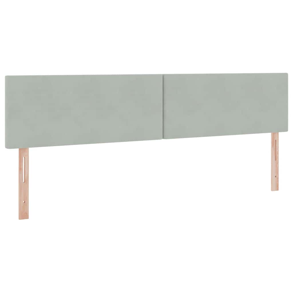 Krevet s od storage Svijetlo siva 200 x 200 cm Baršun