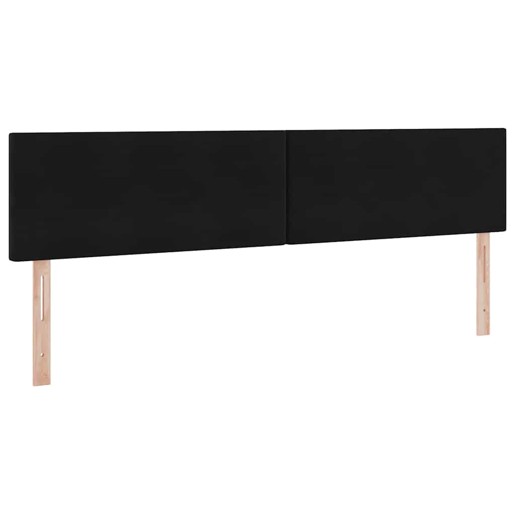 Krevet s od storage s madracem Crna 200 x 200 cm Baršun