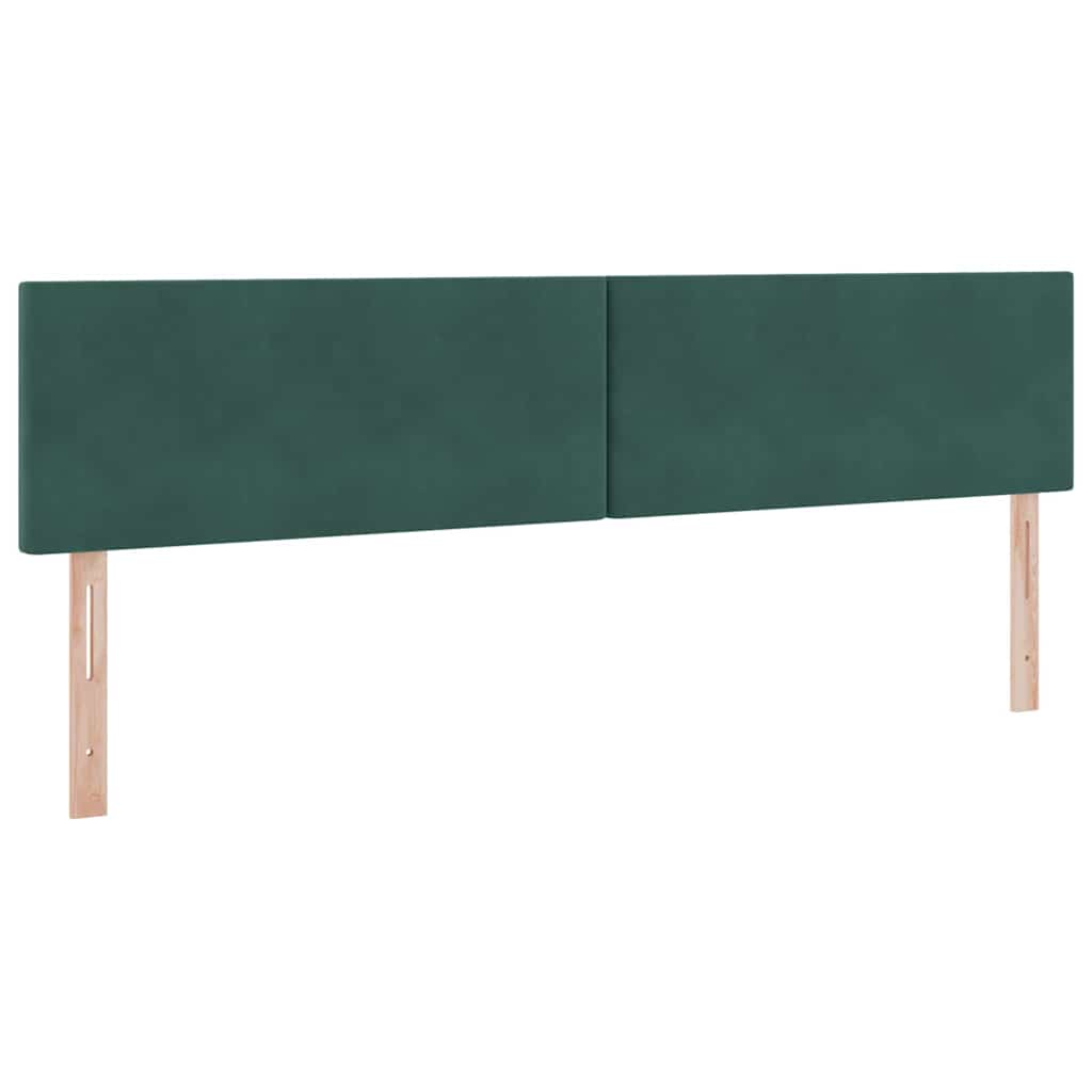 Krevet s od storage Tamnozelena 200 x 200 cm Baršun