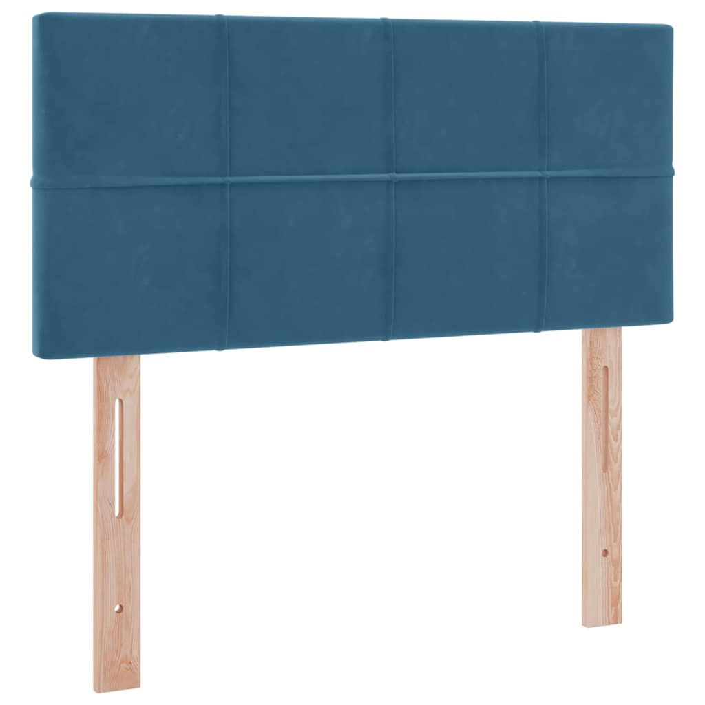Krevet s od storage s madracem Tamno plava 90 x 190 cm Baršun