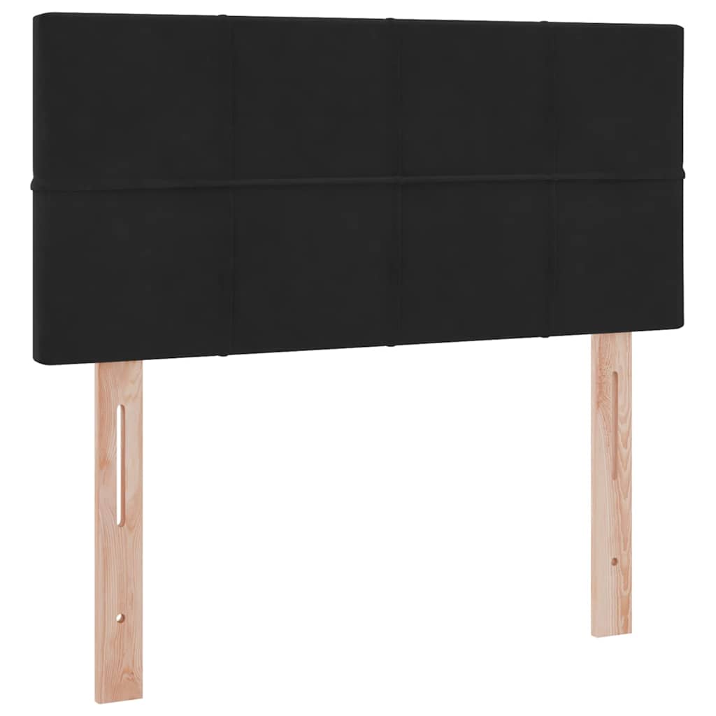 Krevet s od storage s madracem Crna 90 x 200 cm Baršun