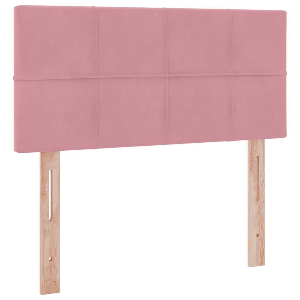 Krevet s od storage s madracem Ružičasta 90 x 200 cm Baršun