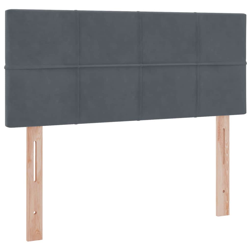 Krevet s od storage s madracem Tamno siva 120 x 200 cm Baršun
