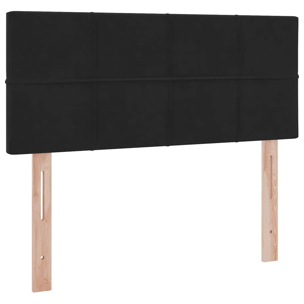 Krevet s od storage s madracem Crna 120 x 200 cm Baršun