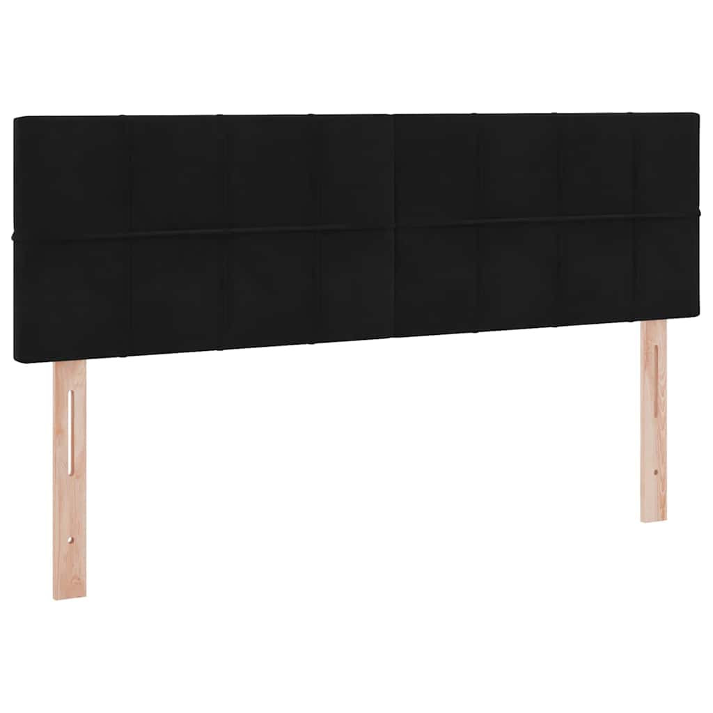 Krevet s od storage s madracem Crna 140 x 200 cm Baršun