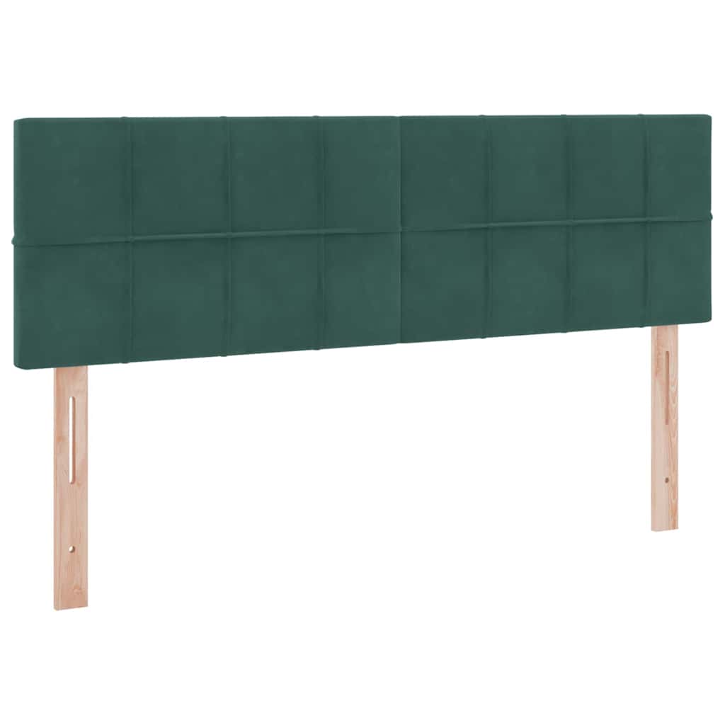 Krevet s od storage s madracem Tamnozelena 140 x 200 cm Baršun