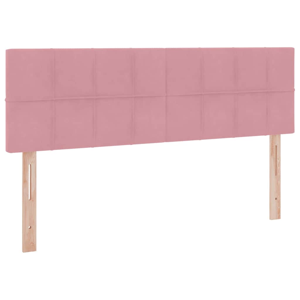 Krevet s od storage s madracem Ružičasta 140 x 200 cm Baršun