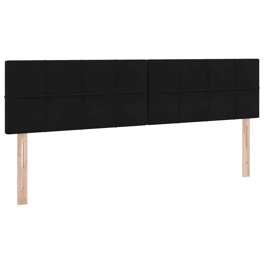 Krevet s od storage s madracem Crna 180 x 200 cm Baršun