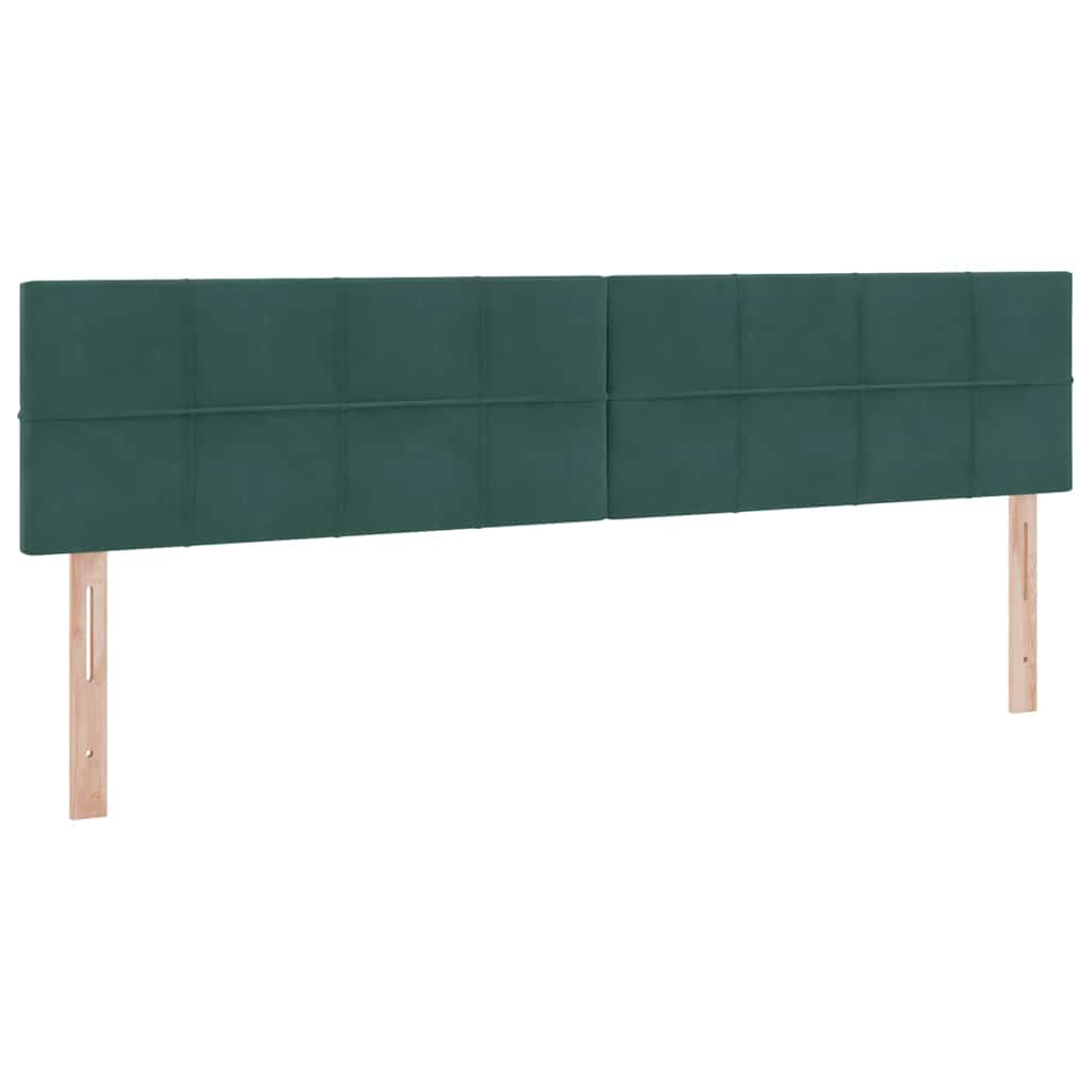 Krevet s od storage s madracem Tamnozelena 200 x 200 cm Baršun