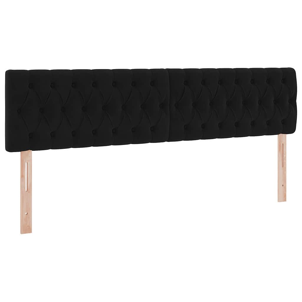 Krevet s od storage s madracem Crna 180 x 200 cm Baršun