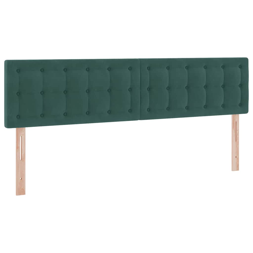 Krevet s od storage s madracem Tamnozelena 160 x 200 cm Baršun