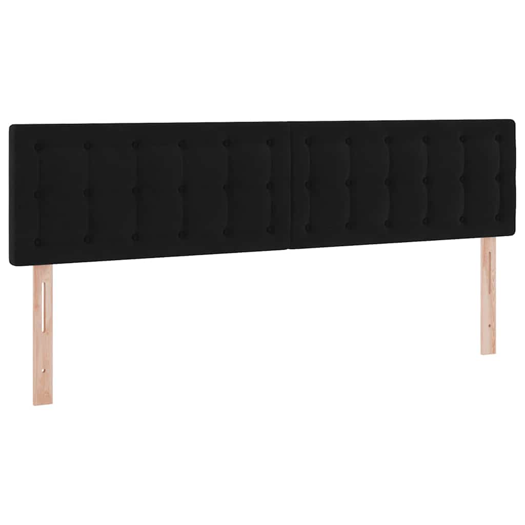 Krevet s od storage s madracem Crna 180 x 200 cm Baršun
