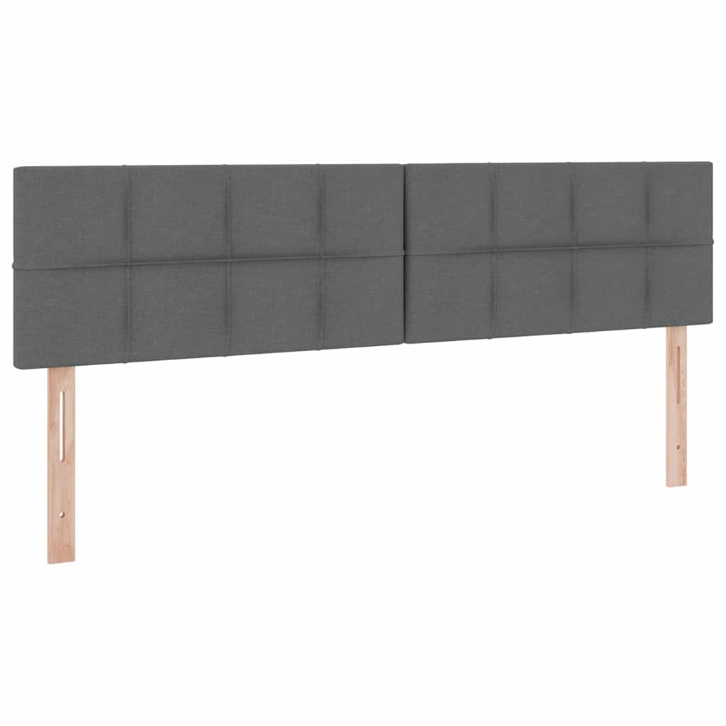 Krevet s od storage Tamno siva 200 x 200 cm Lažna koža