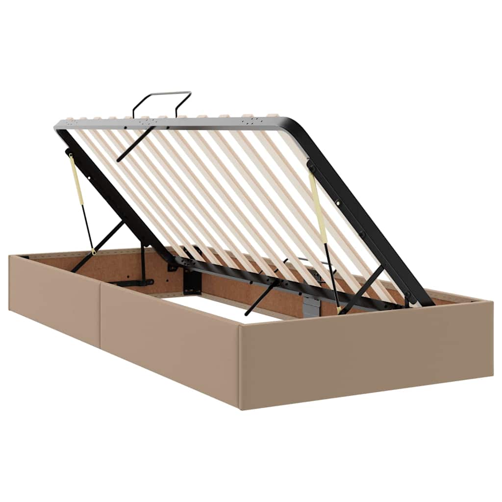 Krevet s prostorom za pohranu s LED-om Kapućino 90 x 200 cm