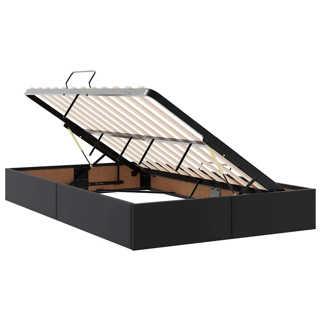 Krevet s prostorom za pohranu s LED-om Crna 120 x 200 cm