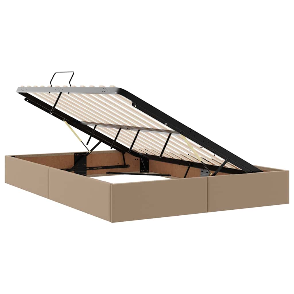 Krevet s prostorom za pohranu s LED-om Kapućino 140 x 200 cm