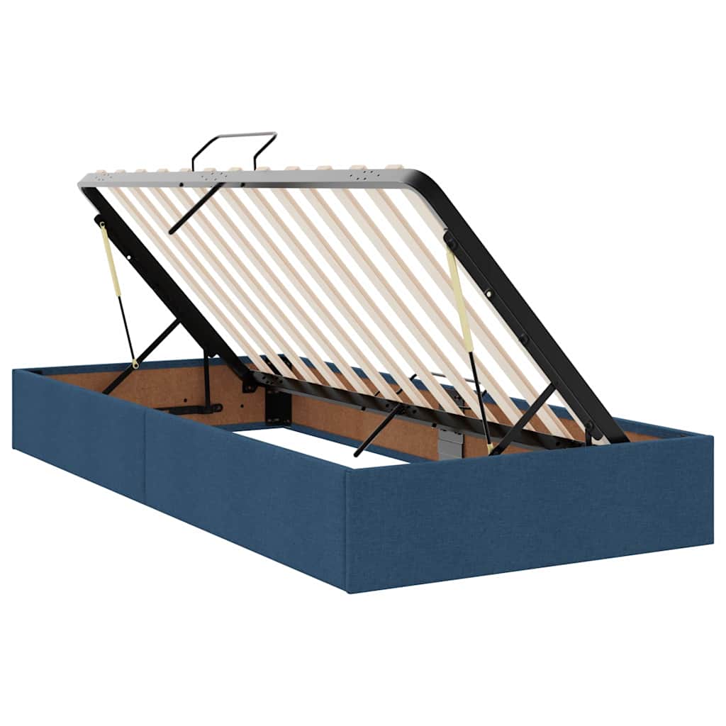 Krevet s prostorom za pohranu s LED-om Plava 90 x 190 cm