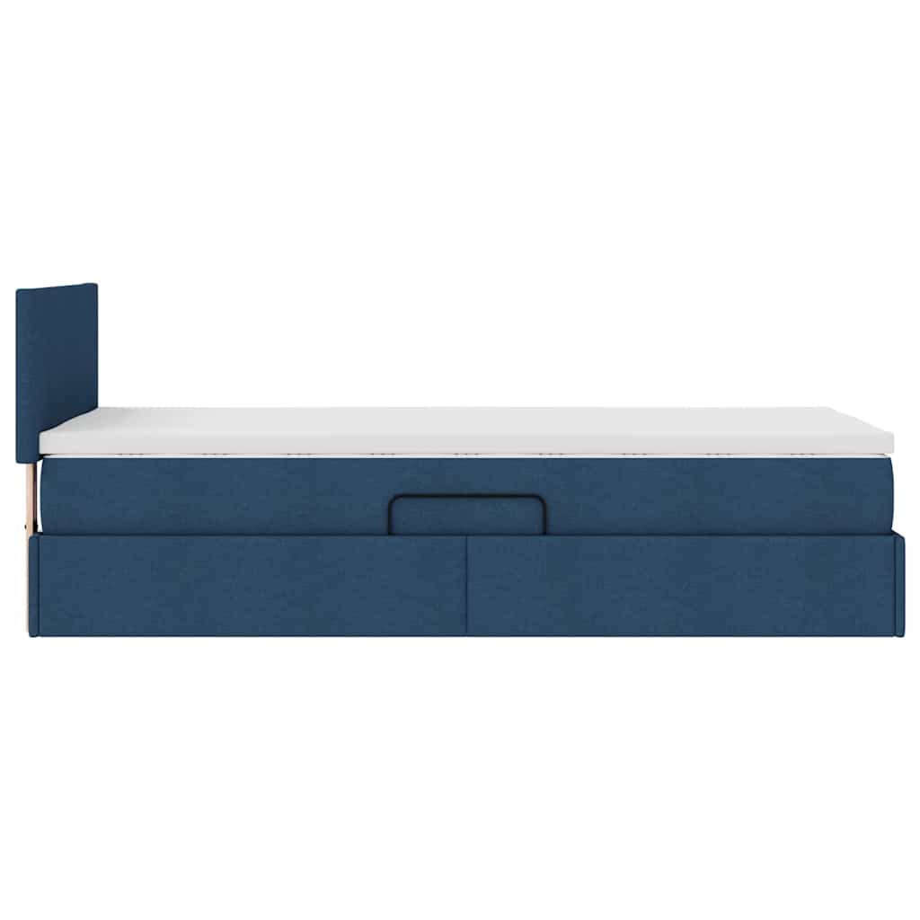 Krevet s prostorom za pohranu s LED-om Plava 90 x 190 cm