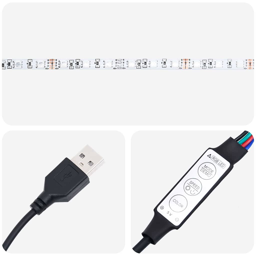 Krevet s prostorom za pohranu s LED-om Ružičasta 90 x 200 cm