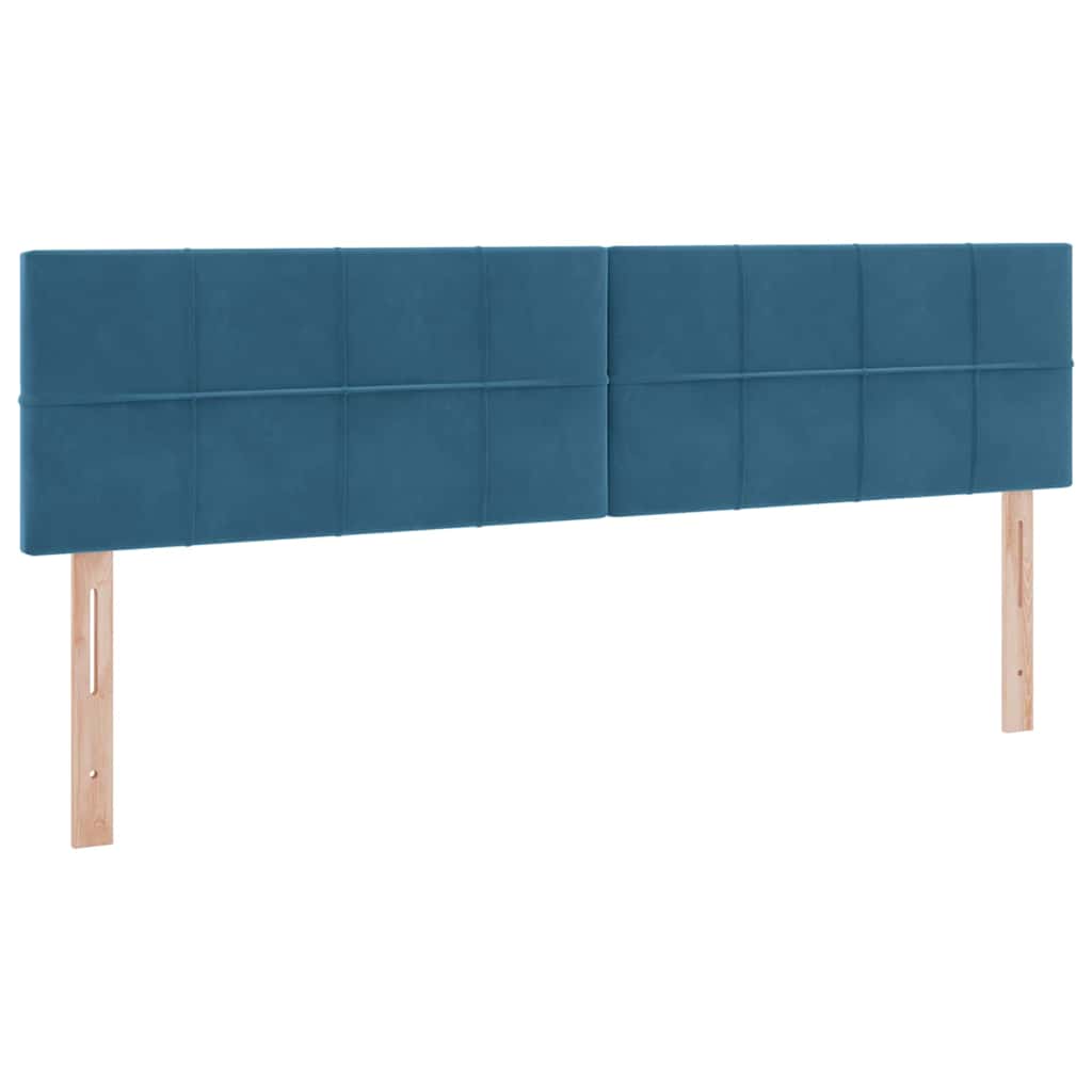 Krevet s prostorom za pohranu s LED-om Tamno plava 180 x 200 cm