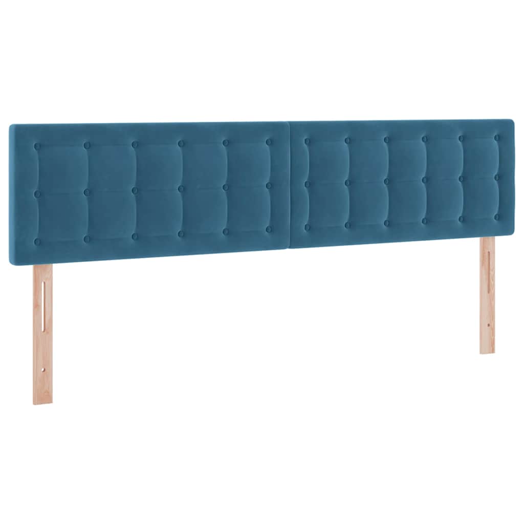 Krevet s prostorom za pohranu s LED-om Tamno plava 180 x 200 cm