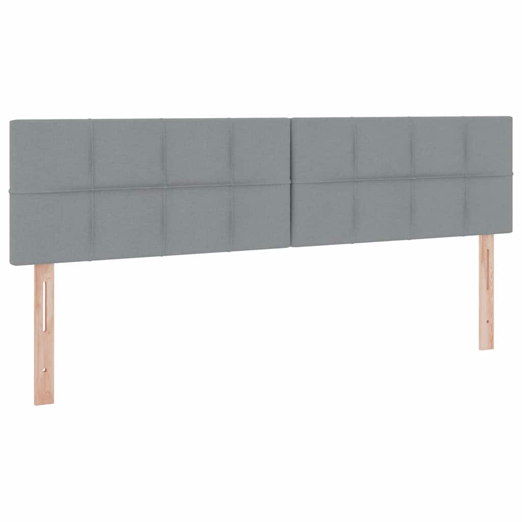 LED krevet za pohranu s madracem Svjetlosiva 200 x 200 cm