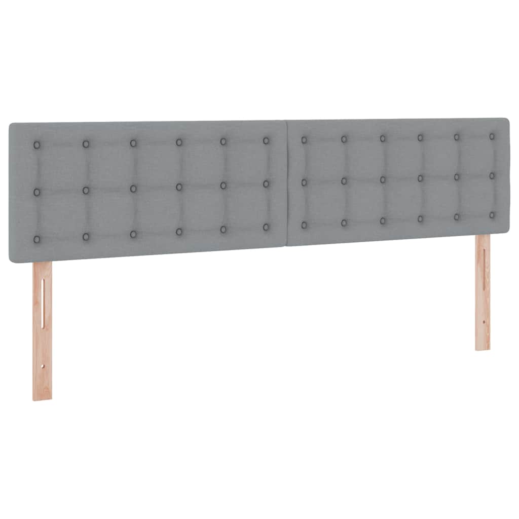 LED krevet za pohranu s madracem Svjetlosiva 200 x 200 cm