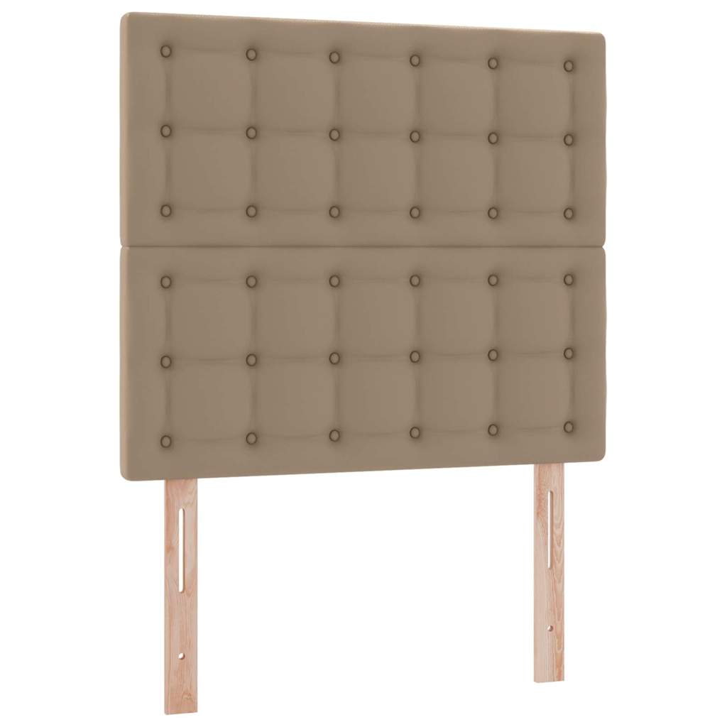 Krevet s od storage s pohranom Kapućino 100 x 200 cm Lažna koža