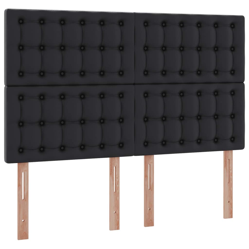 Krevet s od storage s madracem Crna 140 x 200 cm Lažna koža