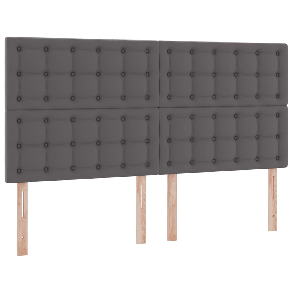 Krevet s od storage s madracem Siva 160 x 200 cm Lažna koža
